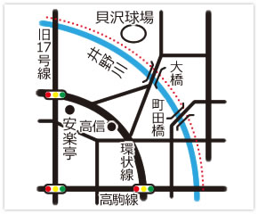 井野川お散歩コースマップ