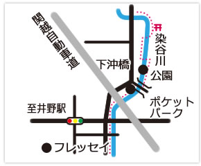 染谷川お散歩コースマップ